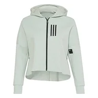 Bluzy damskie - adidas Damska bluza z kapturem W Mv Sl Fz Hd, Ligrme, XL - miniaturka - grafika 1