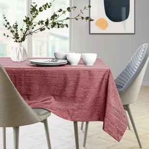 Obrus Vesta Różowy Tłoczony Nowoczesny 40x140 AmeliaHome - TCLOTH/AH/VESTA/BRD/OLDROSE/40X140 - Obrusy i serwetki - miniaturka - grafika 2