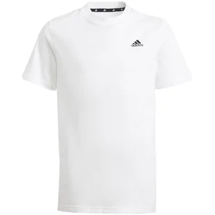Koszulka dla dzieci adidas Essentials Small Logo Cotton Tee - Odzież sportowa dziecięca - miniaturka - grafika 1