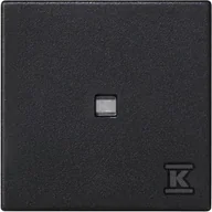 Klawisze i ramki - Kontakt Simon Kontakt_Simon Klawisz 45x45 łącznika zwiernego z podświetleniem szary grafit Simon Connect K114/14 - miniaturka - grafika 1