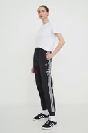 Spodnie damskie - adidas Originals spodnie dresowe bawełniane kolor czarny z aplikacją - miniaturka - grafika 1