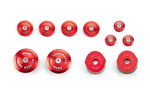 Puig 21432R aluminiowe osłony podwozia, czerwone