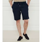 Spodenki męskie - Tommy Hilfiger Lniane szorty HARLEM PO | Regular Fit - miniaturka - grafika 1