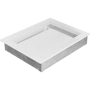 Kratki.pl KRATKA KOMINKOWA PROSTOKĄTNA BIAŁA 220X300 MM 22/30B - Akcesoria kominkowe - miniaturka - grafika 1