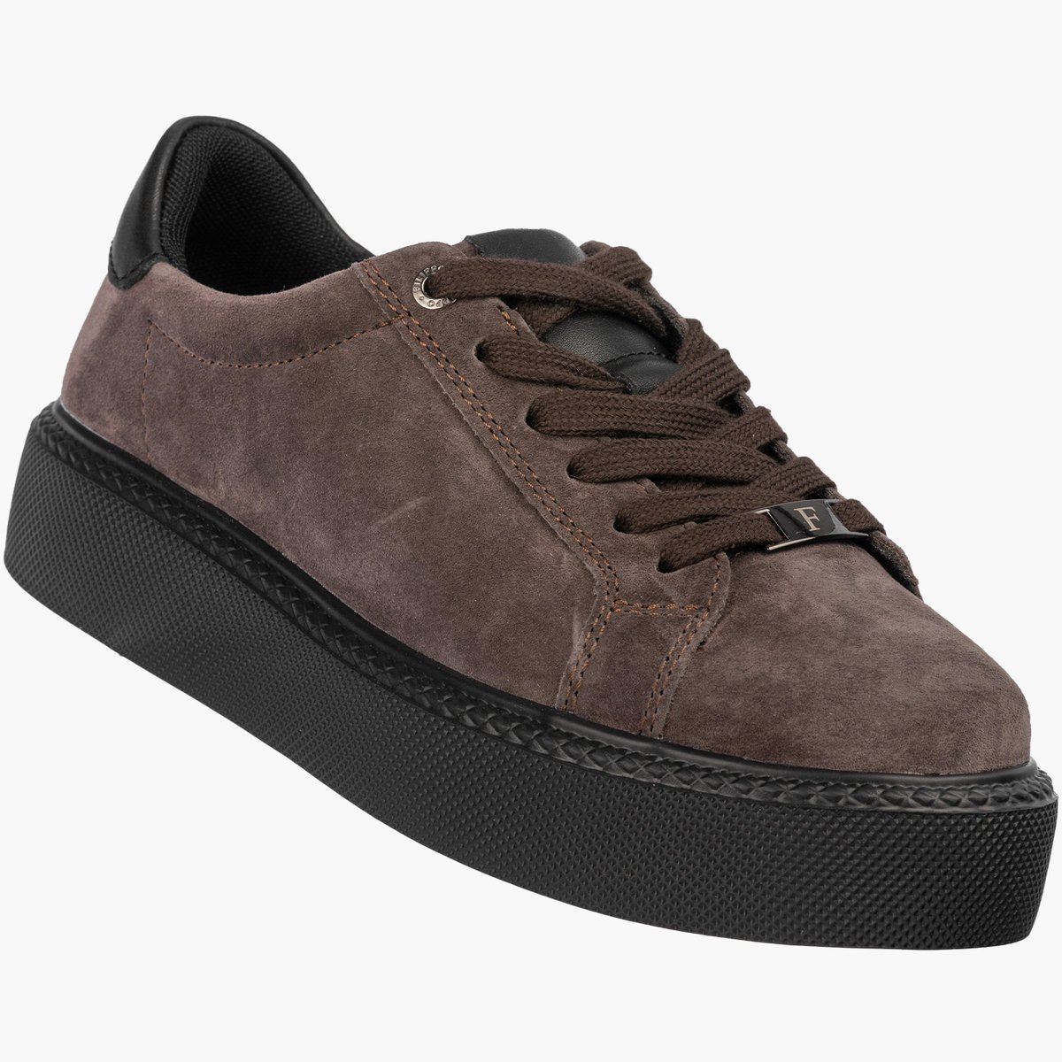 Półbuty Damskie Skórzane Buty Na Platformie Sneakersy Brązowe Filippo 38