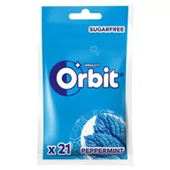 Gumy do żucia, lizaki, dropsy - Orbit Peppermint Bezcukrowa guma do żucia 29 g (21 sztuk) - miniaturka - grafika 1