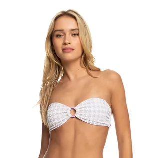 Stroje kąpielowe - Góra od stroju kąpielowego ROXY Check It Bandeau - grafika 1