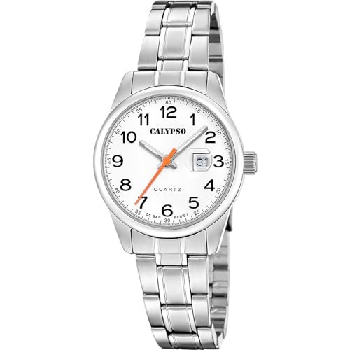 Calypso Dress Watch K5873/1, biały, pasek, Biały, bransoletka