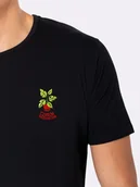 Koszulki męskie - CZASEM PRZESADZAM / koszulka męska / czarna - miniaturka - grafika 1