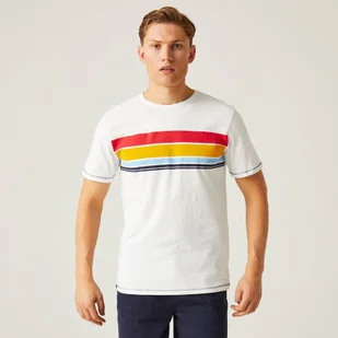 Regatta Męska koszulka Rayonner Biały, Cotton, Rozmiar: S - Koszulki sportowe męskie - miniaturka - grafika 1