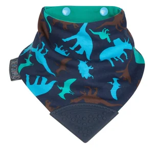 Śliniaczek z gryzaczkiem Dino Friends Neckerchew - Śliniaki i fartuszki - miniaturka - grafika 1