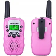 Pozostałe akcesoria do telefonów - Walkie Talkie Baofeng Różowe T3-Pink - miniaturka - grafika 1