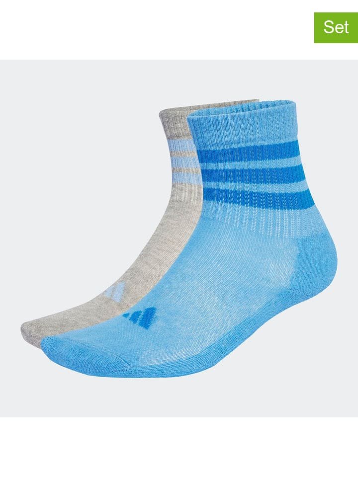 adidas Skarpety (2 pary) w kolorze niebiesko-szarym