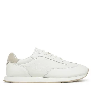 Sneakersy Calvin Klein Low Top Lace Up Tmbl Lth HM0HM01804 Biały - Sneakersy męskie - miniaturka - grafika 1