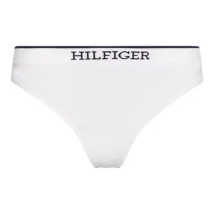TOMMY HILFIGER STRINGI DAMSKIE MAJTKI 1P THONG BIAŁE r.M - Majtki damskie - miniaturka - grafika 1