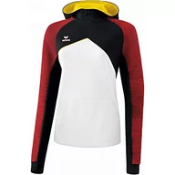 Bluzy damskie - Erima Erima Premium One 2.0 damska bluza z kapturem biały Weiß/Schwarz/Rot/Gelb 40 1071824 - miniaturka - grafika 1