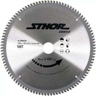 Sthor Piła tarczowa do aluminium 250x100x30 08854 - Tarcze do pił - miniaturka - grafika 1