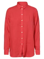 Koszule damskie - MOS MOSH - Damska bluzka lniana  Karli, czerwony - miniaturka - grafika 1