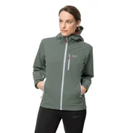 Kurtki damskie - Damska kurtka przeciwdeszczowa EAGLE PEAK JACKET W hedge green - XS - miniaturka - grafika 1