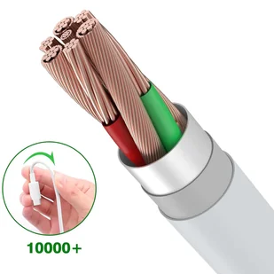 Kabel Xiaomi oryginalny USB - USB-C typ C mocny szybki 120W PD 6A 1M przewód Biały - Kable - miniaturka - grafika 10