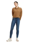 Spodenki damskie - Tom Tailor Dżinsy - Skinny fit - w kolorze granatowym - miniaturka - grafika 1