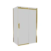 Kabiny prysznicowe - Kabina prysznicowa prostokątna 120x90x200 cm Laurena Gold grafitowe szkło profile złote Wellneo - miniaturka - grafika 1