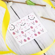 Ozdoby do paznokci - Allepaznokcie Naklejki do paznokci 3D samoprzylepne brokatowe wielkanocne BLE 1096D - miniaturka - grafika 1