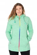 Bluzy damskie - Ciepła Długa Bluza Polarowa Polar Damski 409-4 r L - miniaturka - grafika 1