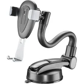 Uchwyty samochodowe do telefonów - Uchwyt samochodowy CELLULARLINE Slide Flexy Czarny - miniaturka - grafika 1