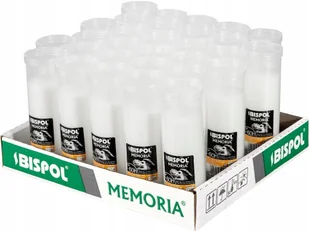 ZESTAW Wkłady do zniczy parafinowe BISPOL P160 60H 30szt. + Zapałki DABSTER_PL 38szt. - Lampiony i znicze - miniaturka - grafika 1