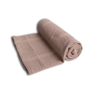 Koce i narzuty dla dzieci - BabyMatex Kocyk dziecięcy 75x100 Sisi brązowy bawełniany - miniaturka - grafika 1