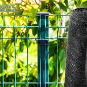 Oczka wodne - Siatka zacieniająca 16 m, ekran prywatności do ogrodzenia, plandeka tenisowa, ogrodzenie prywatności 90 g 2 m - miniaturka - grafika 1