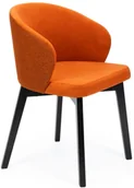 Krzesła - Pomarańczowe drewniane krzesło tapicerowane M5-D38 - miniaturka - grafika 1