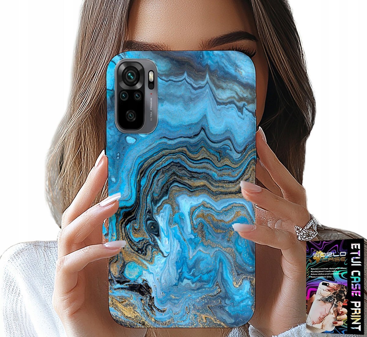 ETUI DO XIAOMI NOTE 10 / 10S - MARMURKOWE WZORY OBUDOWA CASE + FOLIA