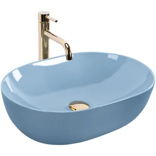 Rea Umywalka nablatowa Rea LISA L.BLUE SHINY - Umywalki - miniaturka - grafika 1