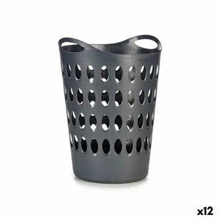 Kosz na pranie antracytowy plastikowy 50 L 44 x 56 x 41 cm (12 sztuk) - Kosze na bieliznę - miniaturka - grafika 1