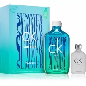 Calvin Klein CK One Summer 2021 zestaw Edt 100 ml + Edt CK One 15 ml + Naklejki unisex - Zestawy perfum unisex - miniaturka - grafika 1