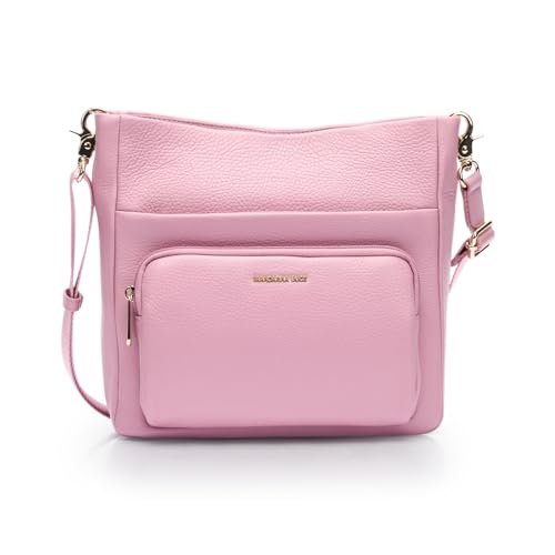 Mandarina Duck Mellow Leather Crossover damski, Lilac Rose