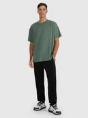 Spodnie sportowe męskie - 4F Spodnie dresowe joggery męskie - czarne M - miniaturka - grafika 1