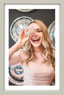 Ramki na zdjęcia - Ramka na zdjęcia 50x60 cm Ramki 60x50 drewniana kremowa - miniaturka - grafika 1