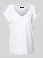 Koszulki i topy damskie - T-shirt z dekoltem w serek model ‘FILLI’ - miniaturka - grafika 1