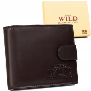 Portfel męski ze skóry bydlęcej z zabezpieczeniem RFID Protect - Always Wild - Portfele Portfel męski ze skóry bydlęcej z zabezpieczeniem RFID Protect - Always Wild - Portfele - miniaturka - grafika 1