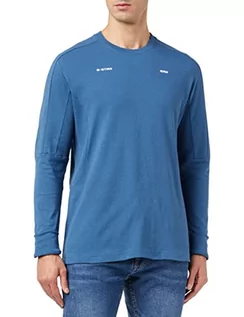 Koszulki męskie - G-STAR RAW Moto T-Shirt męski, Niebieski (Retro Blue D22143-c336-937), L - grafika 1