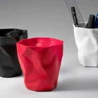 Akcesoria na biurko - Czerwony kubek na ołówki Essey Pen - miniaturka - grafika 1