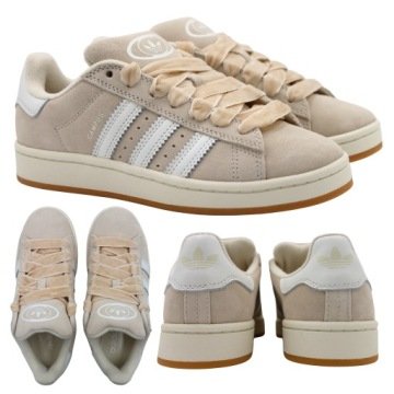 Buty Adidas Campus Damskie Sportowe Beżowe IH43364 r. 41 1/3
