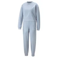 Dresy damskie - Damski dres komplet PUMA Loungewear Suit FL Blue Wash - miniaturka - grafika 1