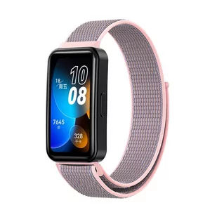 opaska pasek bransoleta NYLON Huawei Band 8 pudrowa - Akcesoria do smartwatchy - miniaturka - grafika 1