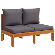 Sofy ogrodowe - Sofa ogrodowa bez podłokietników, z poduszkami, 2- - miniaturka - grafika 1