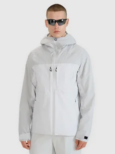 Męska kurtka trekkingowa 4F 4FWSS25TTJAM711 - szara - Kurtki i kamizelki sportowe męskie - miniaturka - grafika 1