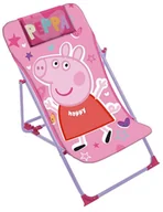 Leżaki ogrodowe - Świnka Peppa Pig Leżak Krzesło Leżaczek Dziecięcy - miniaturka - grafika 1